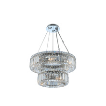 Allegri by Kalco Lighting 11776-010-FR001 - Rondelle (12 + 18) Inch 2 Tier Pendant