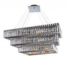 Allegri by Kalco Lighting 11777-010-FR001 - Baguette 43 Inch Rectangular 3 Tier Pendant