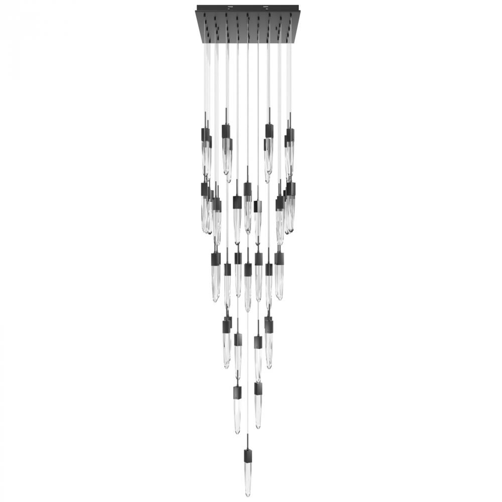 The Original Aspen Collection Dark Bronze 41 Light Pendant Fixture with Clear Crystal