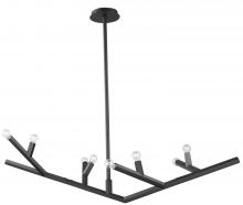 Avenue Lighting HF8888-BLK - The Oaks Collection Black Linear 8 Light Fixture