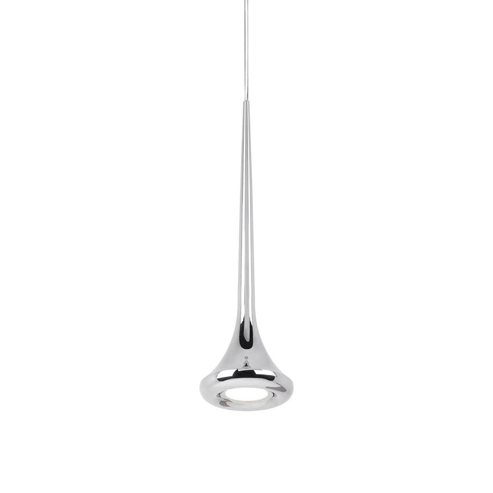 Bach 5-in Chrome LED Pendant