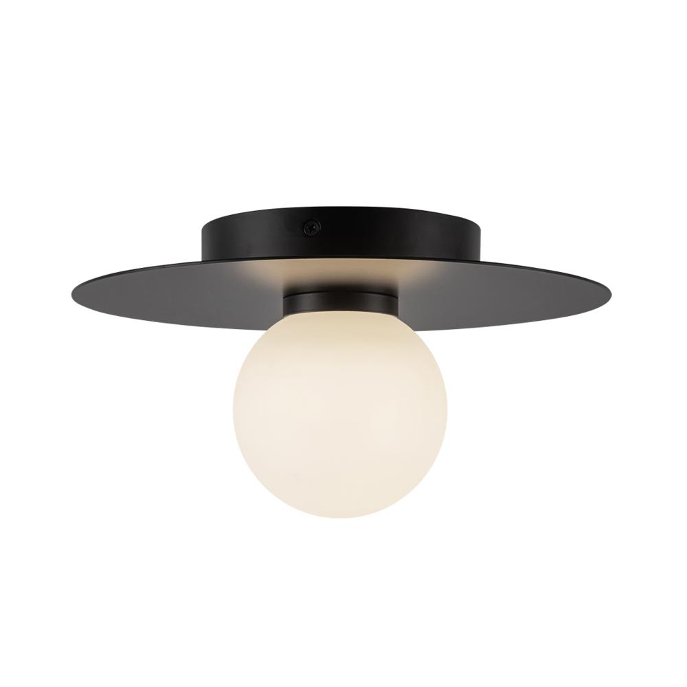 Elixir 10-in Black LED Flush Mount