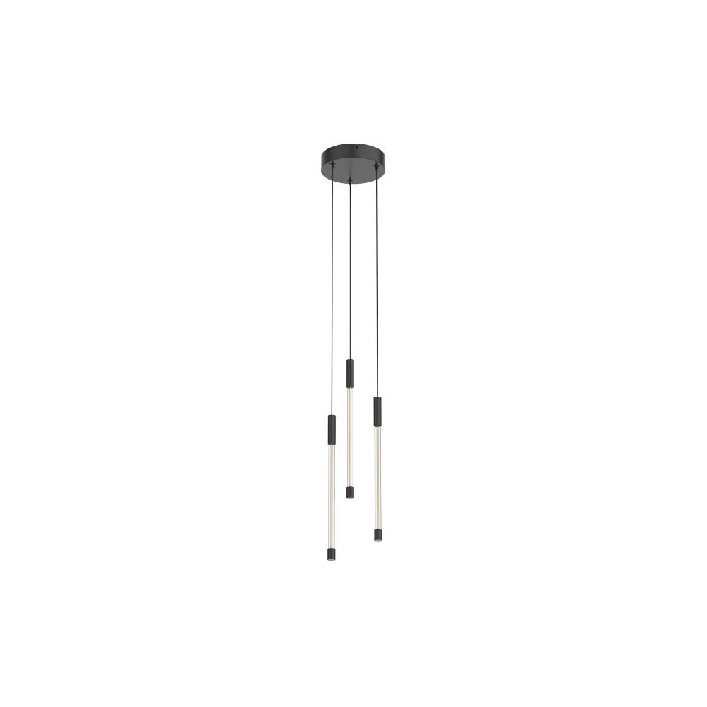 Motif 13-in Black LED Multi Pendant