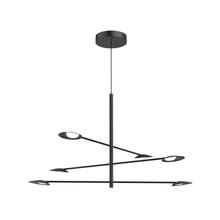 Kuzco Lighting Inc CH90136-BK - Rotaire 36-in Black LED Chandeliers