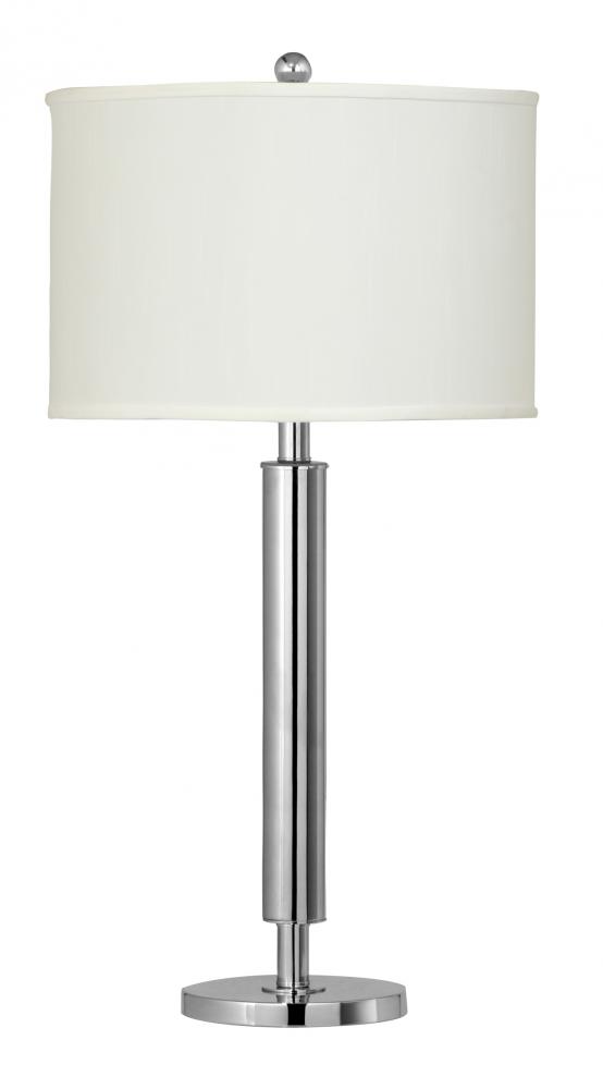 30" Tall Metal Table Lamp in Chrome