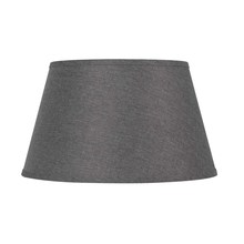 CAL Lighting SH-8112-20E - 15" Height Fabric Shade in Grey Finish