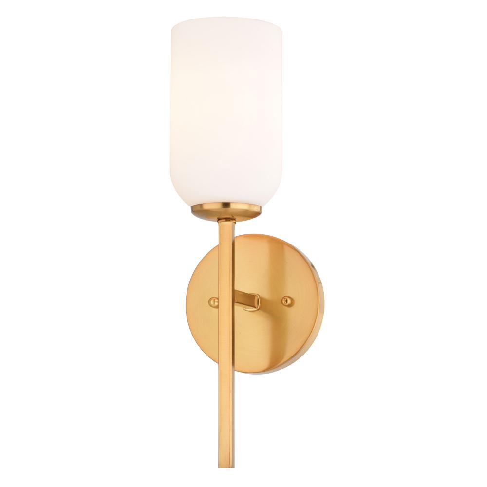 Shelby 5.25-in. 1 Light Wall Light Natural Brass