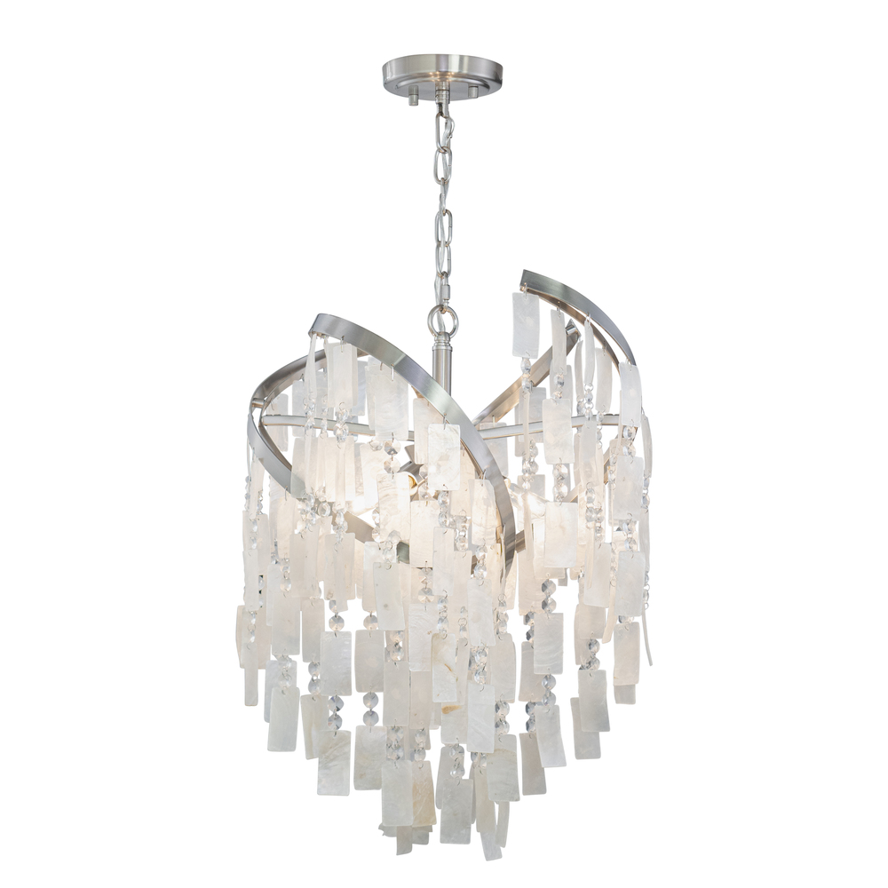 Isabel 16-in 4 Light Pendant Satin Nickel