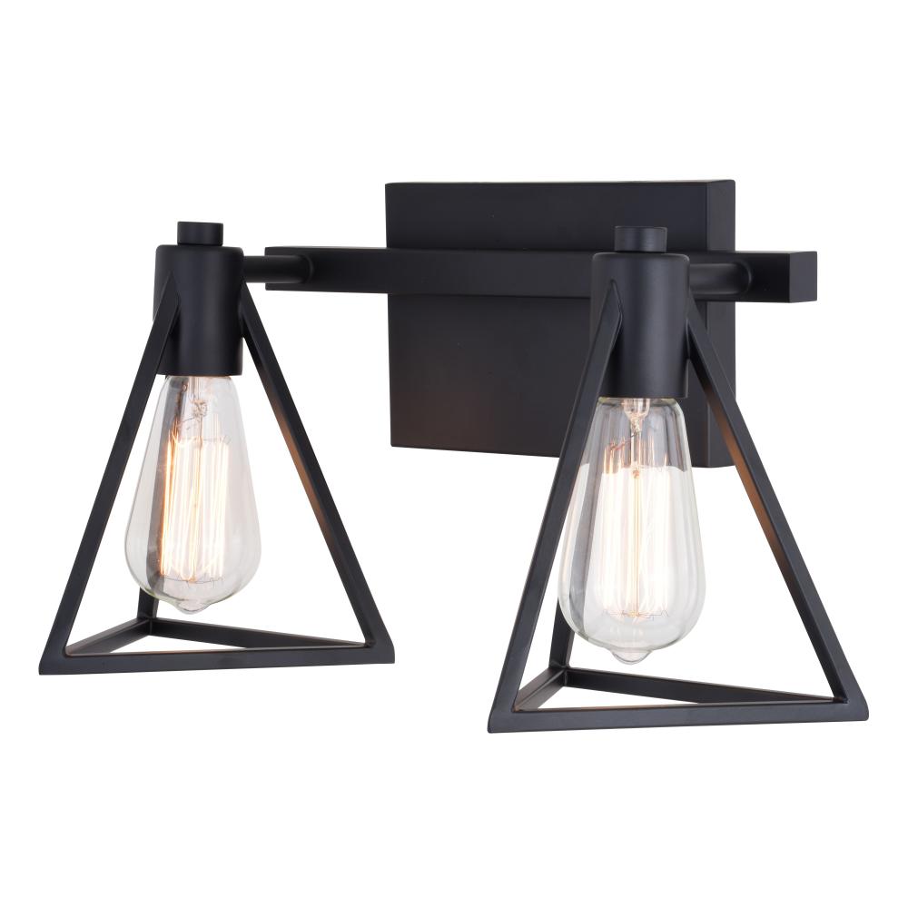 Ravenna 2 Light Vanity Matte Black