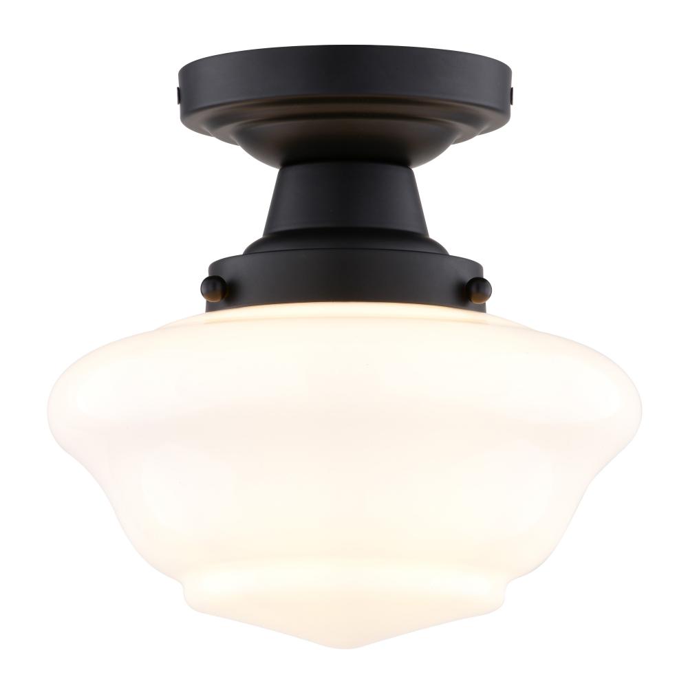 Eastgate 8.75-in. Semi-Flush Ceiling Light Matte Black