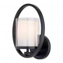 Vaxcel International W0466 - Princeton 8-in. Wall Light Black