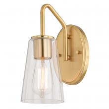 Vaxcel International W0443 - Beverly 1 Light Wall Light Muted Brass