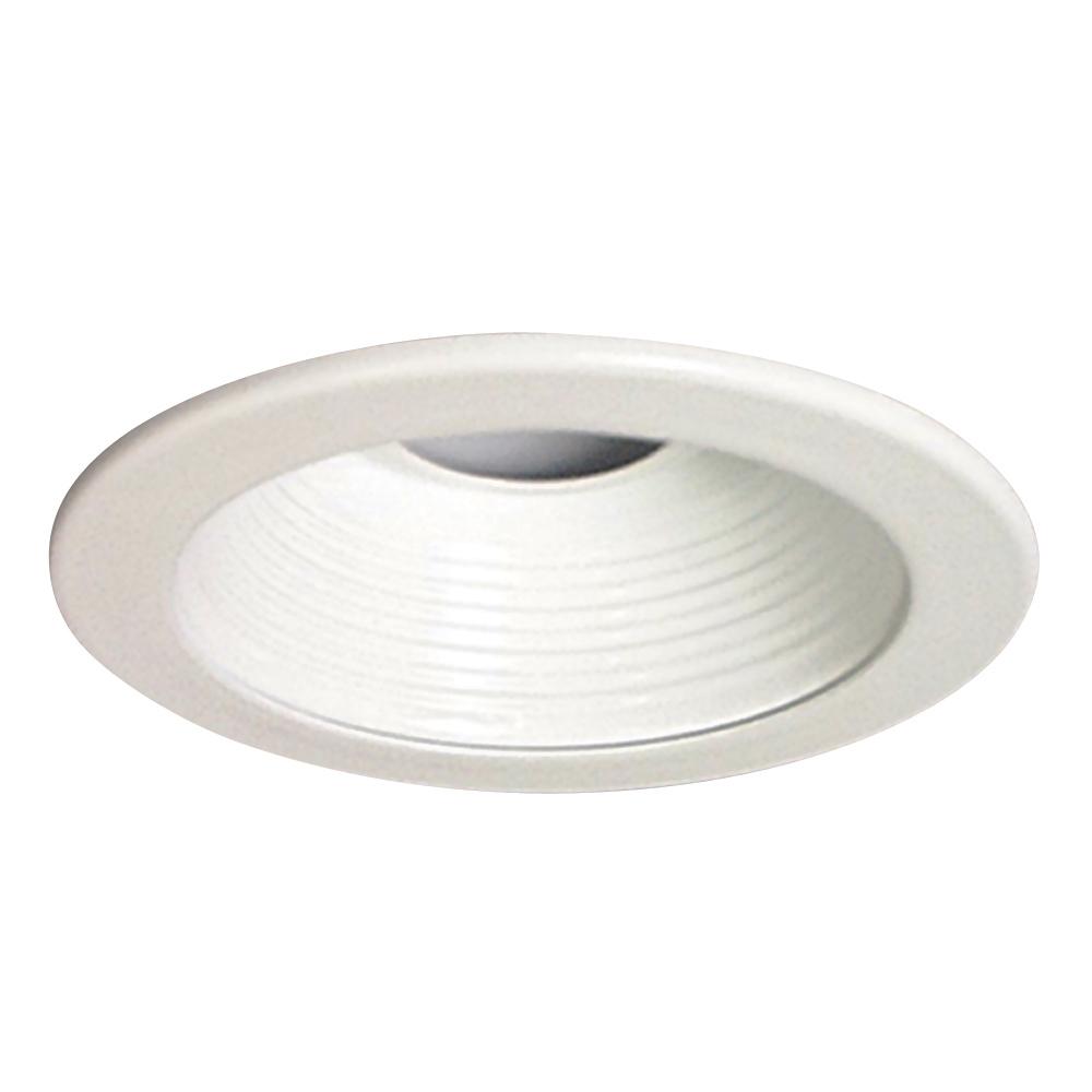 4" Low  / Line Voltage Step Baffle - White