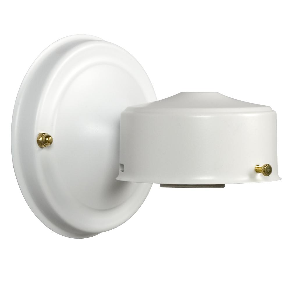 Outdoor Wall Light Holder - White