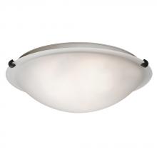 Galaxy Lighting 680116FR-BK - CEIL 16" BK CAST CLIP FROSTED Glass 3X60W