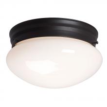 Galaxy Lighting 810210ORB 2PL13 - Utility Flush Mount Ceiling Light - in Oil Rubbed Bronze finish with White Glass