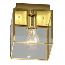 Galaxy Lighting 860805PB - Flush Mount - Polished Brass w/ Clear Glass