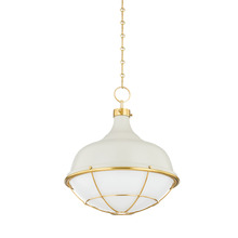 Hudson Valley MDS1502-AGB/OW - 1 LIGHT PENDANT