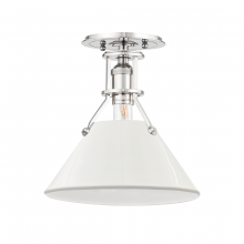 Hudson Valley MDS353-PN/OW - 1 LIGHT SEMI FLUSH