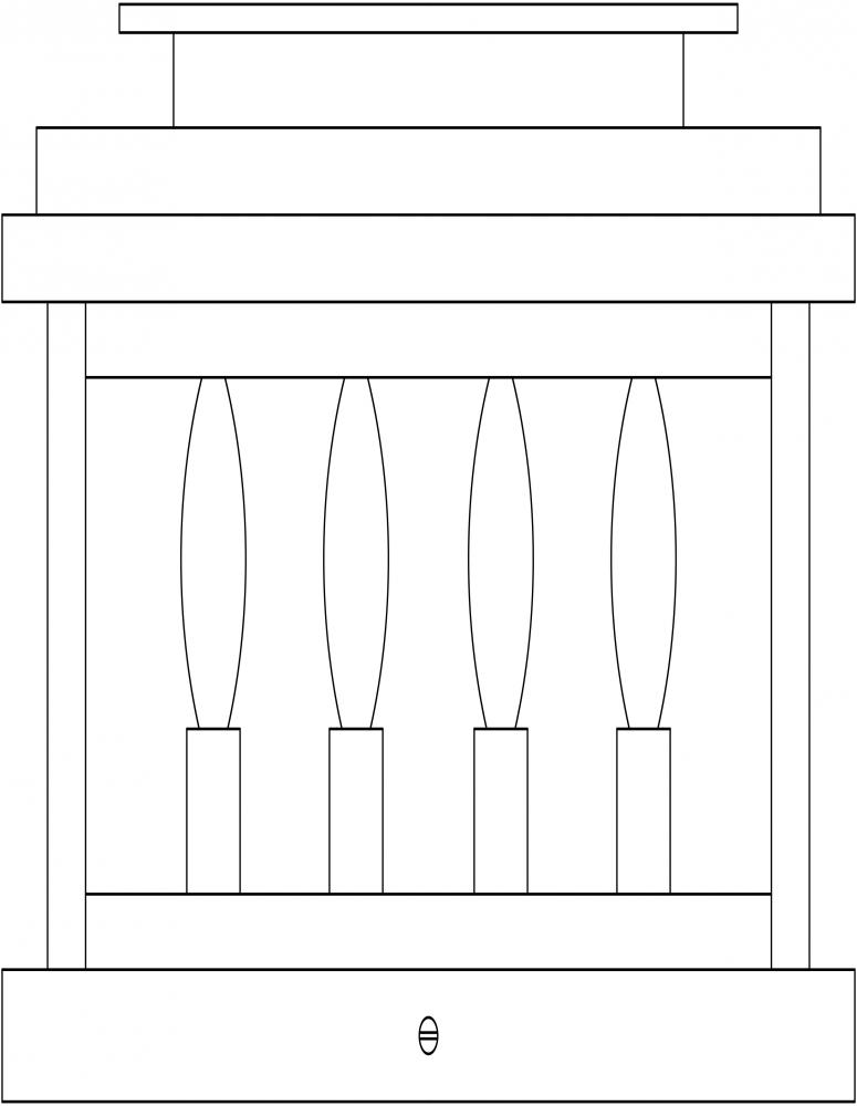 14" Bournemouth Column Mount