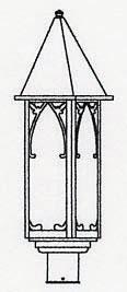 10" saint george post mount