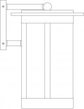 Arroyo Craftsman SAB-9F-BZ - 9" Santorini Wallmount