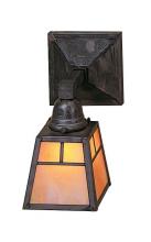 Arroyo Craftsman AS-1TCS-P - a-line shade one light sconce with t-bar overlay