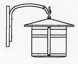 Arroyo Craftsman BB-11CR-N - 11" berkeley wall mount