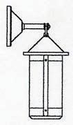 Arroyo Craftsman BB-7LTN-N - 7" berkeley long body wall mount