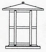 Arroyo Craftsman BC-14LCR-BK - 14" berkeley long body column mount