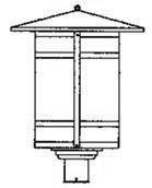 Arroyo Craftsman BP-17LAM-BK - 17" berkeley long body post mount