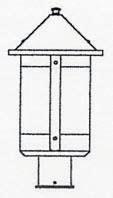 Arroyo Craftsman BP-8WO-RB - 8" berkeley post mount