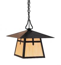 Arroyo Craftsman CH-15BRM-P - 15" carmel pendant with bungalow overlay