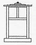 Arroyo Craftsman MC-10TCR-BZ - 10" mission column mount with t-bar overlay