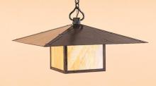 Arroyo Craftsman MH-30CLCS-BK - 30" monterey pendant with cloud lift overlay