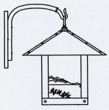 Arroyo Craftsman TRB-16TRF-S - 16" timber ridge wall bracket with trout filigree