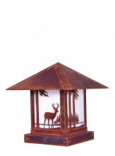 Arroyo Craftsman TRC-12DRAM-VP - 12" timber ridge column mount with deer filigree