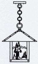 Arroyo Craftsman TRH-12MNAM-MB - 12" timber ridge pendant with mountain filigree