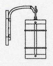 Arroyo Craftsman VB-7NRF-VP - 7" valencia wall mount - no roof