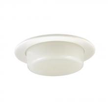 Jesco TM210WH - 4-inch Dropped Shower Trim w. Opal Glass