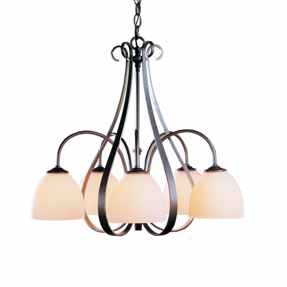 Sweeping Taper 5 Arm Chandelier