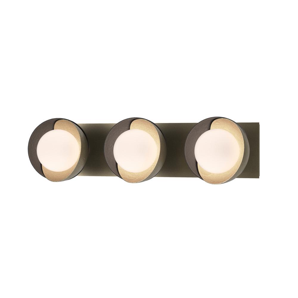 Brooklyn 3-Light Straight Double Shade Bath Sconce