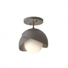 Hubbardton Forge 121377-SKT-07-07-GG0711 - Brooklyn 1-Light Double Shade Semi-Flush