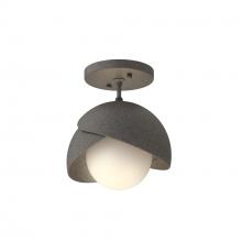 Hubbardton Forge 121377-SKT-20-20-GG0711 - Brooklyn 1-Light Double Shade Semi-Flush