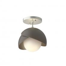 Hubbardton Forge 121377-SKT-82-07-GG0711 - Brooklyn 1-Light Double Shade Semi-Flush