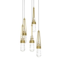 Hubbardton Forge 131120-SKT-LONG-86-YJ0434 - Link 5-Light Blown Glass Pendant