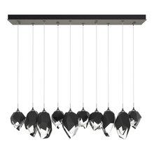 Hubbardton Forge 131145-SKT-LONG-20-BP0756 - Chrysalis 10-Light Mixed Crystal Pendant