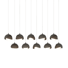 Hubbardton Forge 131205-SKT-LONG-07-05-GG0711 - Brooklyn 10-Light Double Shade Pendant