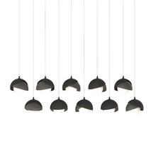 Hubbardton Forge 131205-SKT-LONG-10-20-GG0711 - Brooklyn 10-Light Double Shade Pendant