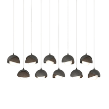 Hubbardton Forge 131205-SKT-LONG-20-05-GG0711 - Brooklyn 10-Light Double Shade Pendant